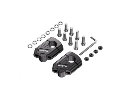 Adaptoare inălțare ghidon 22mm BIKETEC PRO BTK19 - handlebar risers aluminiu | BTK19