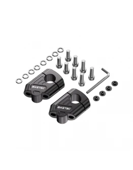 Adaptoare inălțare ghidon 28 mm BIKETEC PRO BTK20 - handlebar risers aluminiu