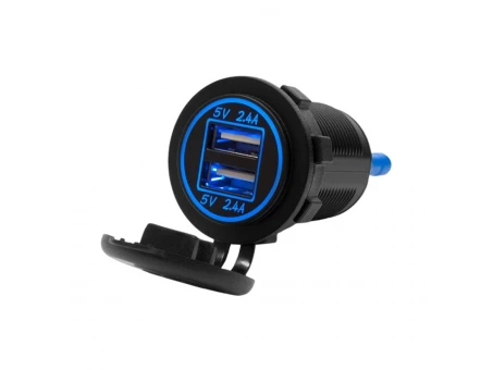 Priză dublă USB moto BIKETEC | BTMUS09