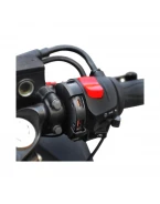 Priză dublă USB motocicletă Biketec Power Ring QC 3.0 + USB-C PD 48W - montaj ghidon | BTMUS51