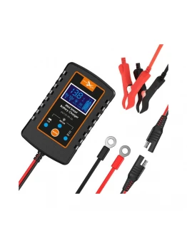 Redresor inteligent Biketec Smart Mini Charger pentru baterii moto, auto, scuter și ATV – 6V / 12V