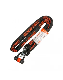 Lanț antifurt BIKETEC SEQR CP 2 m cu lacăt și 3 chei - za 10 mm