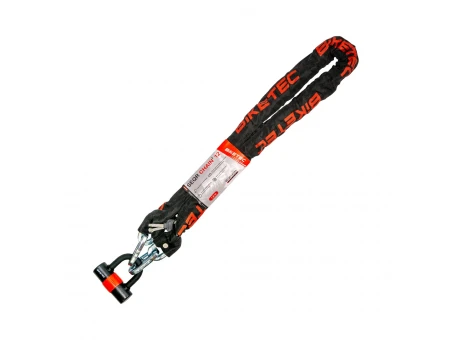 Lanț antifurt BIKETEC SEQR CP 1.5 m/12 mm cu lacăt și 3 chei | BTSF003