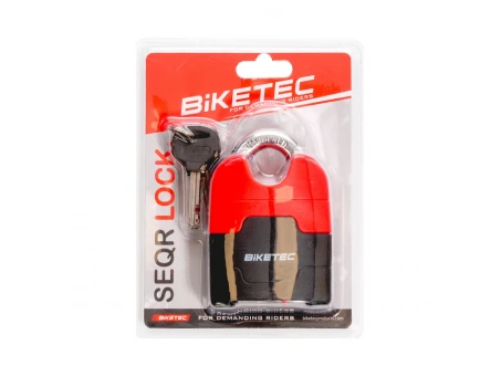 Lacăt cu cheie BIKETEC 72 mm, arc 13 mm, set 3 chei | BTSF013