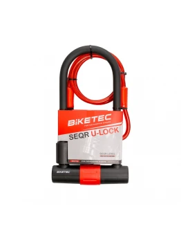 Antifurt Biketec SEQR U-Lock cu cablu pentru bicicletă, trotinetă sau motocicletă