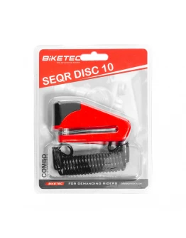 Antifurt Disc Frână BIKETEC - Bolt 10 mm, Dimensiuni 98.5 x 53.6 mm, 3 Chei + Cablu de Siguranță