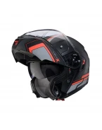 Casca Moto Modulabila Caberg Levo X Elite L7 - Negru/Gri/Rosu fluor mat | C0GF60L7