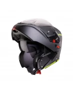 Casca moto modulară (flip-up) Caberg Horus X Ray - Negru/Gri/Galben fluo mat | C0JE60L6