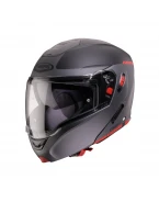 Casca moto modulară (flip-up) Caberg Horus X Ray - Negru/Gri/Rosu fluo mat | C0JE60L7