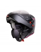 Casca moto modulară (flip-up) Caberg Horus X Ray - Negru/Gri/Roz | C0JE60L9