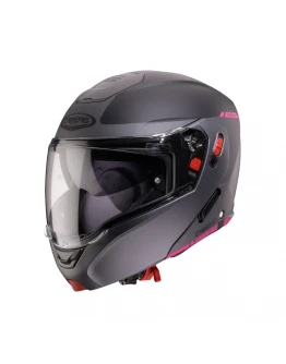 Casca moto modulară (flip-up) Caberg Horus X Ray - Negru/Gri/Roz