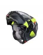 Cască modulară Caberg Duke Evo SV Indy L1 - Gri/Negru/Galben fluo | C0KD60L1