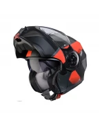 Cască modulară Caberg Duke Evo SV Indy L2 - Gri/Negru/Rosu fluo | C0KD60L2