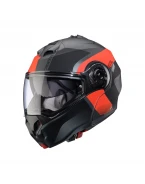 Cască modulară Caberg Duke Evo SV Indy L2 - Gri/Negru/Rosu fluo | C0KD60L2