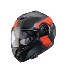 Cască modulară Caberg Duke Evo SV Indy L2 - Gri/Negru/Rosu fluo	