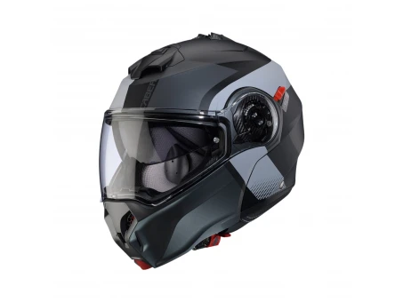 Cască modulară Caberg Duke Evo SV Indy P7 - Negru/Gri Mat | C0KD60P7