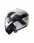 Cască modulară Caberg Duke Evo SV Indy P8 Pinlock Ready - Sand/Negru/Gri mat | C0KD60P8