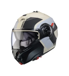 Cască modulară Caberg Duke Evo SV Indy P8 Pinlock Ready - Sand/Negru/Gri mat 
