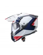 Cască Off-Road/Adventure Caberg Duosport Tanami Scram Cu Vizor și Lentilă - Albastru/Rosu/Alb | C2GA60H7
