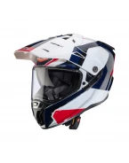 Cască Off-Road/Adventure Caberg Duosport Tanami Scram Cu Vizor și Lentilă - Albastru/Rosu/Alb | C2GA60H7