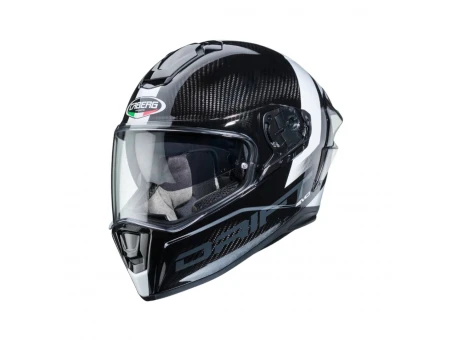 Casca integrala Caberg Drift Evo Carbon Sonic G2 - Antracit/Alb/Lucios - lentila Pinlock inclusa