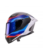 Casca moto integrală Caberg Drift Evo II Carbon, Pinlock Max Vision inclus - Negru/Albastru/Rosu mat | C2RG60S3