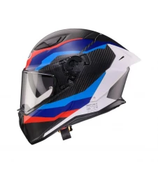 Casca moto integrală Caberg Drift Evo II Carbon, Pinlock Max Vision inclus - Negru/Albastru/Rosu mat