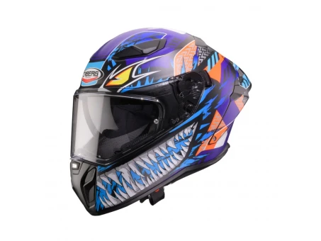 Casca integrală Caberg Drift Evo II SV Nobo R5 - Negru/Roșu/Albastru/mov mat | C2RH60R5