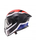 Cască integrală Caberg Drift Evo II Carbon , Pinlock inclus - Negru/Albastru/Rosu/mat | C2RI60S4