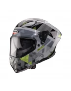 Cască integrală Caberg Drift Evo II Prism, Pinlock Max Vision inclus - Gri/Negru mat/Galben fluo | C2RY60R2