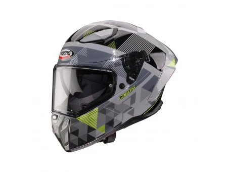 Cască integrală Caberg Drift Evo II Prism, Pinlock Max Vision inclus - Gri/Negru mat/Galben fluo | C2RY60R2
