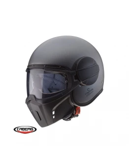 Casca Caberg model Ghost X gun metal (titanium) mat - fibra de sticla - omologare noua: ECE 22.06