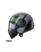 Casca Caberg model Ghost X Vyrus P7 negru/gri/verde fluor mat – fibra de sticla – omologare noua ECE 22.06 | C4FM60P7