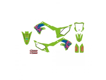 Kit grafic BLACKBIRD KAWASAKI KX 250F '21-'23, KX 450F '19-'24 RETRO