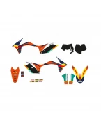Kit grafic BLACKBIRD KTM SX/SX-F '11-'12, EXC/EXC-F '12-'13 REPLICA KTM FACTORY 23 culoare Portocaliu Negru