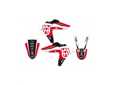 Kit grafic BLACKBIRD HUSQVARNA TE/TC 250/450/510 '05-'07 DREAM 4 culoare Rosu Alb