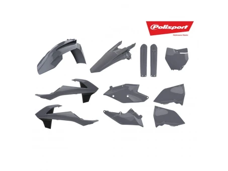 Kit complet carene si kit grafic + husa sa KTM SX-SXF 16-18, EXC 17-19 STEALTH Gri | E5529