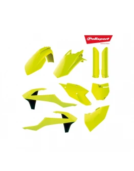 Kit complet carene si kit grafic + husa sa KTM SX-SXF 16-18, EXC 17-19 STEALTH Galben FLUO