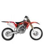 Kit grafic BLACKBIRD + husă șa HONDA CRF 250R '04-'09, CRF 250X '04-'21 DREAM 4 culoare Rosu Negru