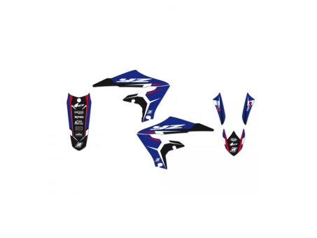Kit grafic BLACKBIRD + husă șa YAMAHA YZ 125/250 '22 DREAM 4 culoare Albastru/Negru