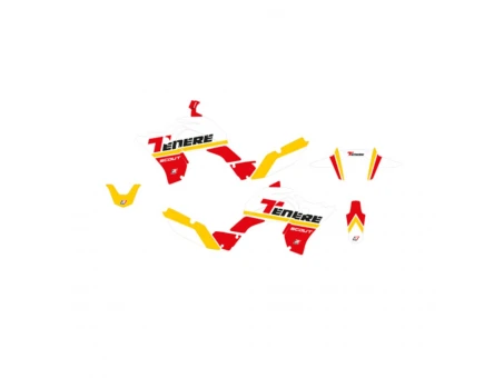 Kit grafic BLACKBIRD + husă șa YAMAHA XTZ 700 TENERE '20-'23 (T7) culoare Rosu Negru