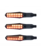 Set semnalizări LED Secvențiale Spate OXFORD Nightrider Duo (CE) cu Stop Integrat - (2Buc.) | EL355