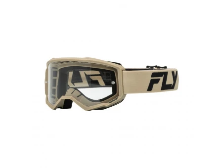 Ochelari moto FLY RACING Focus - Bej/Negru