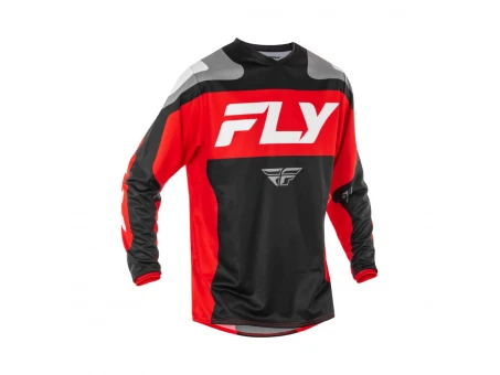 Tricou Off-Road FLY RACING F-16 - Negru/Rosu/Alb