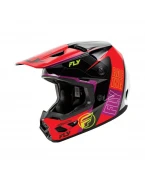 Casca Fly Racing Kinetic Rally - Negru, Rosu, Alb