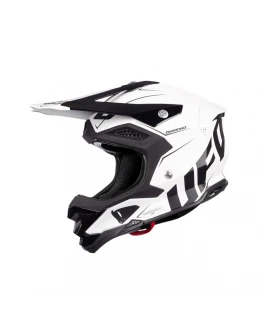 Casca cross-enduro UFO DIAMOND CARBON - Negru,Alb