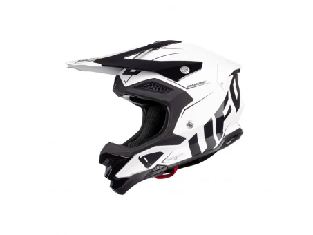 Casca cross-enduro UFO DIAMOND CARBON - Negru/Alb