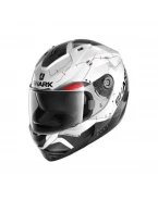 Casca Shark Ridill 1.2 Mecca - Alb/Negru/Rosie