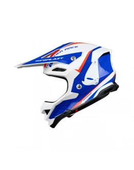Casca cross-enduro UFO DIAMOND CARBON - alb,Rosu,Albastru