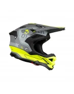 Casca cross-enduro UFO DIAMOND CARBON - Gri/Galben fluor